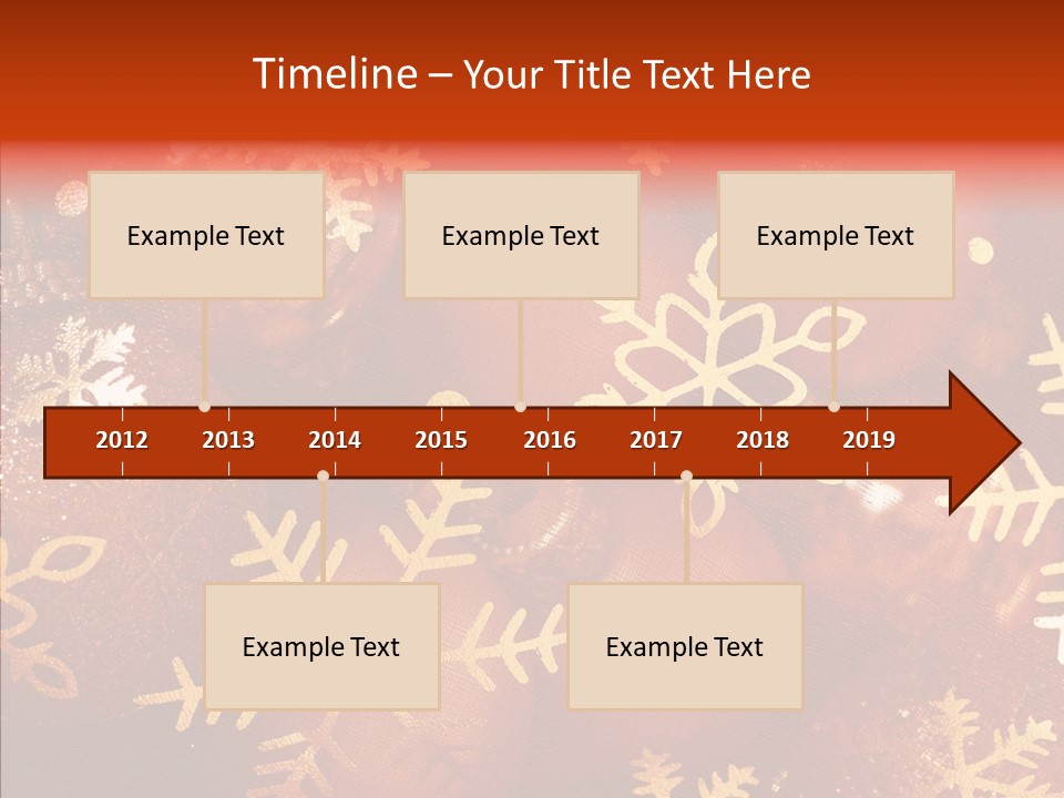 Holidays Xmas Golden PowerPoint Template