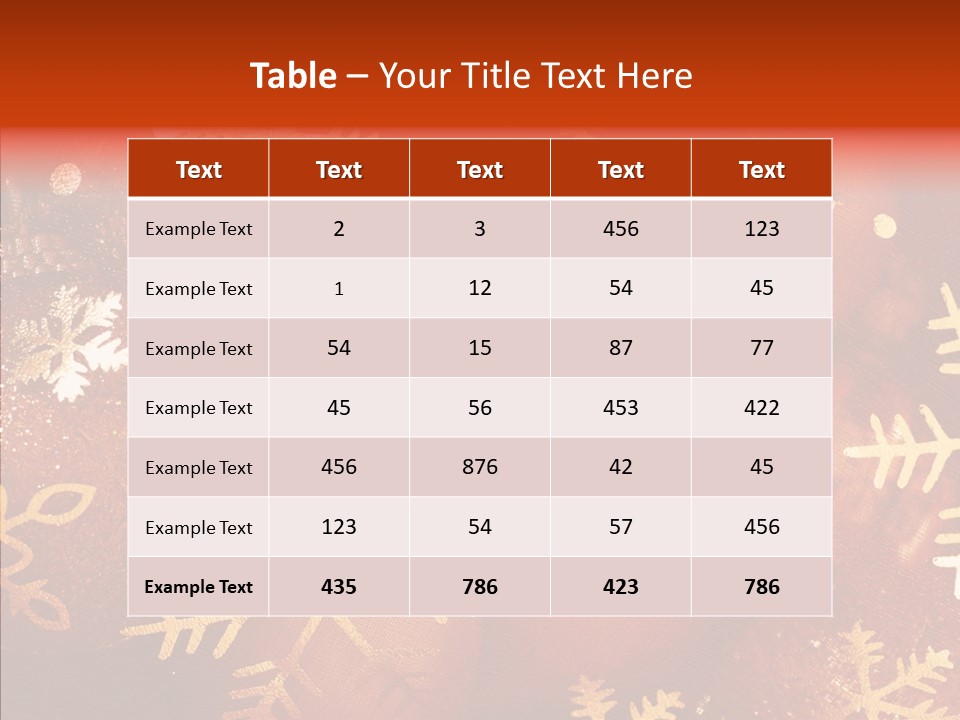 Holidays Xmas Golden PowerPoint Template