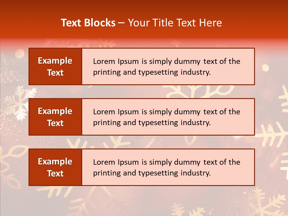 Holidays Xmas Golden PowerPoint Template