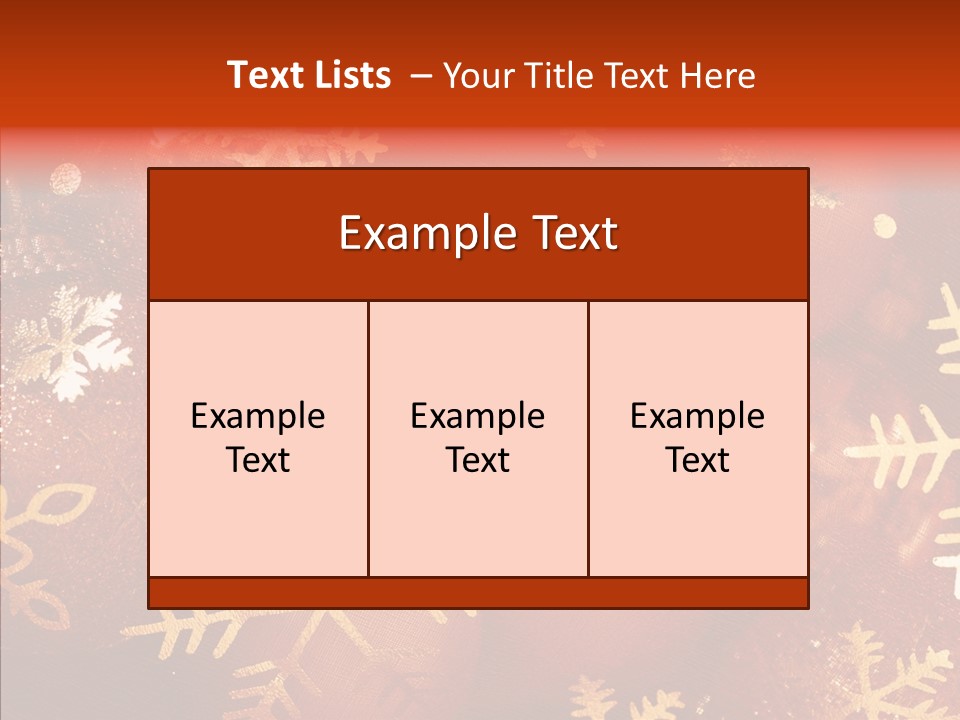 Holidays Xmas Golden PowerPoint Template
