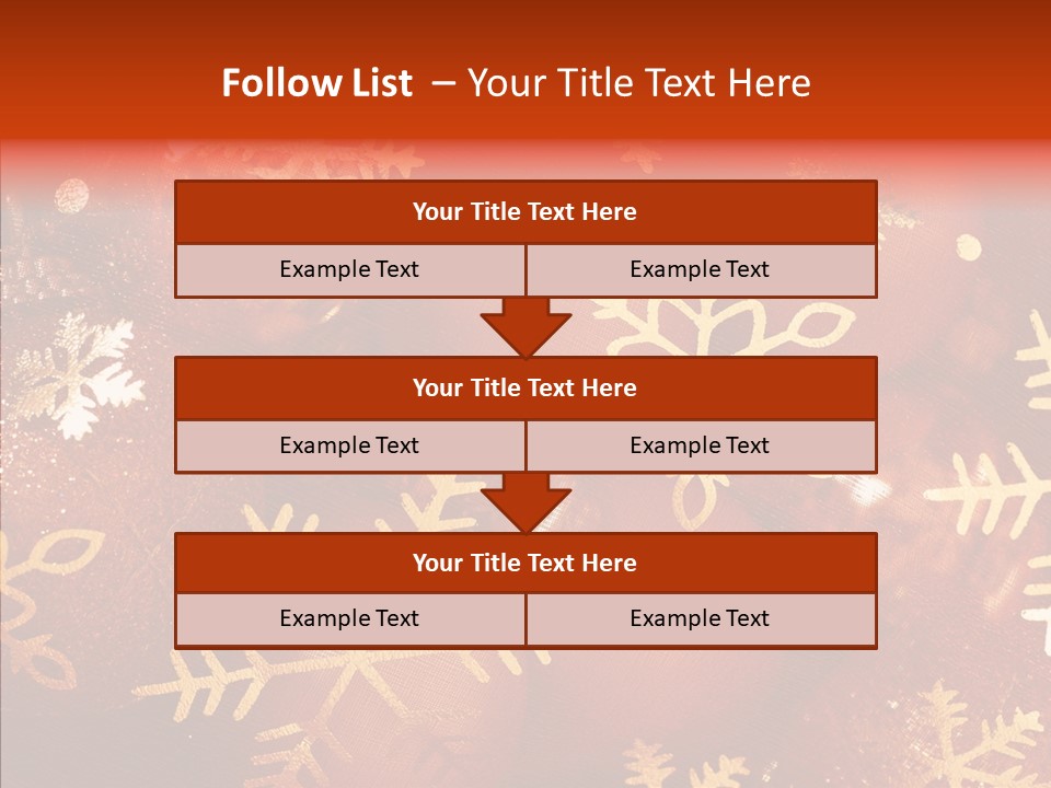 Holidays Xmas Golden PowerPoint Template