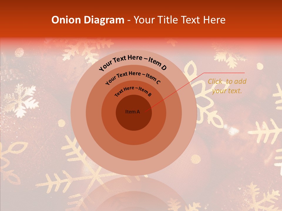 Holidays Xmas Golden PowerPoint Template