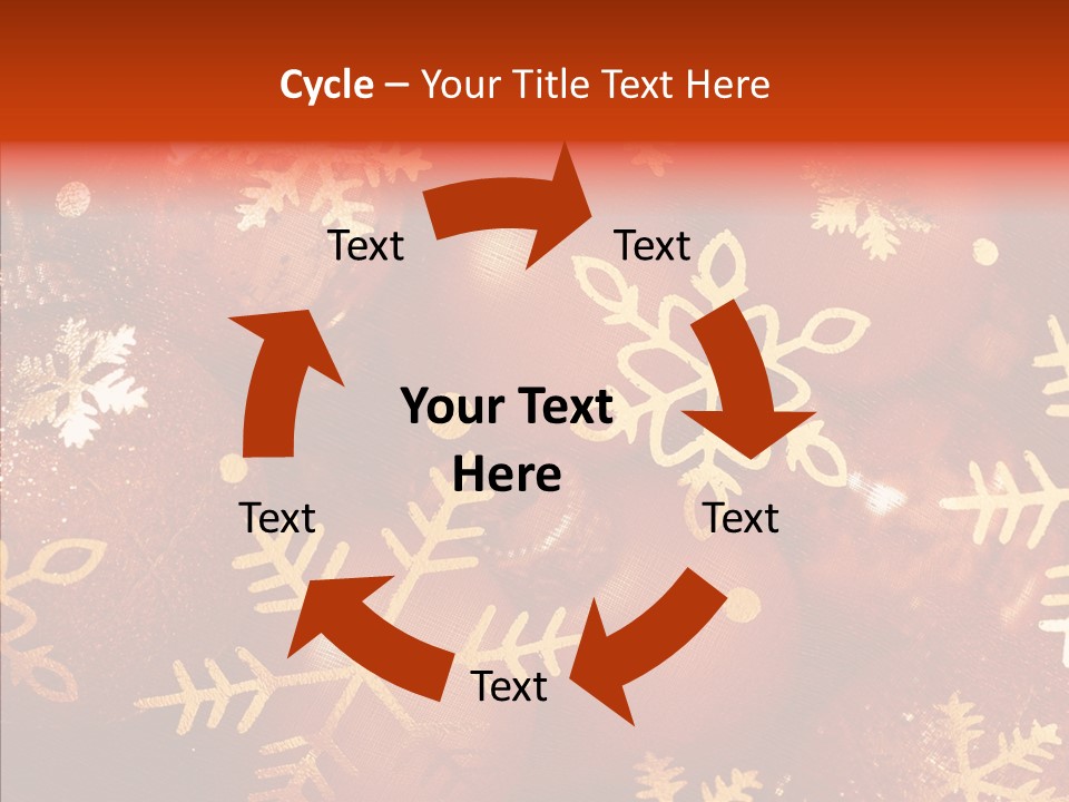 Holidays Xmas Golden PowerPoint Template