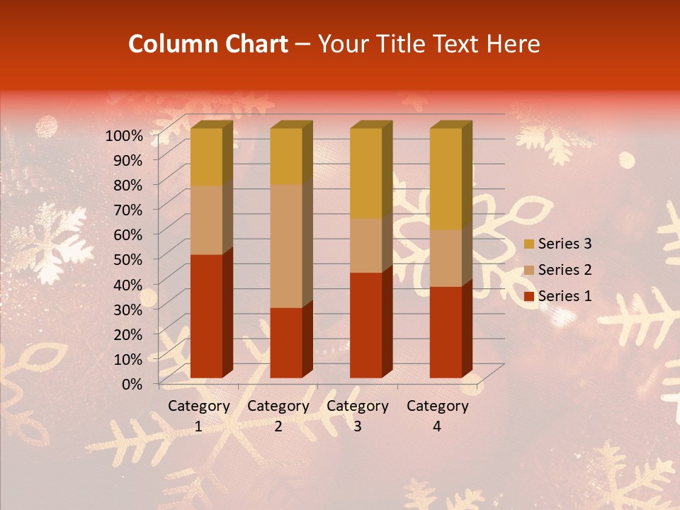Holidays Xmas Golden PowerPoint Template