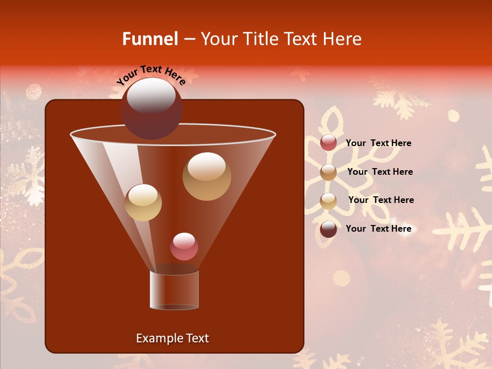 Holidays Xmas Golden PowerPoint Template