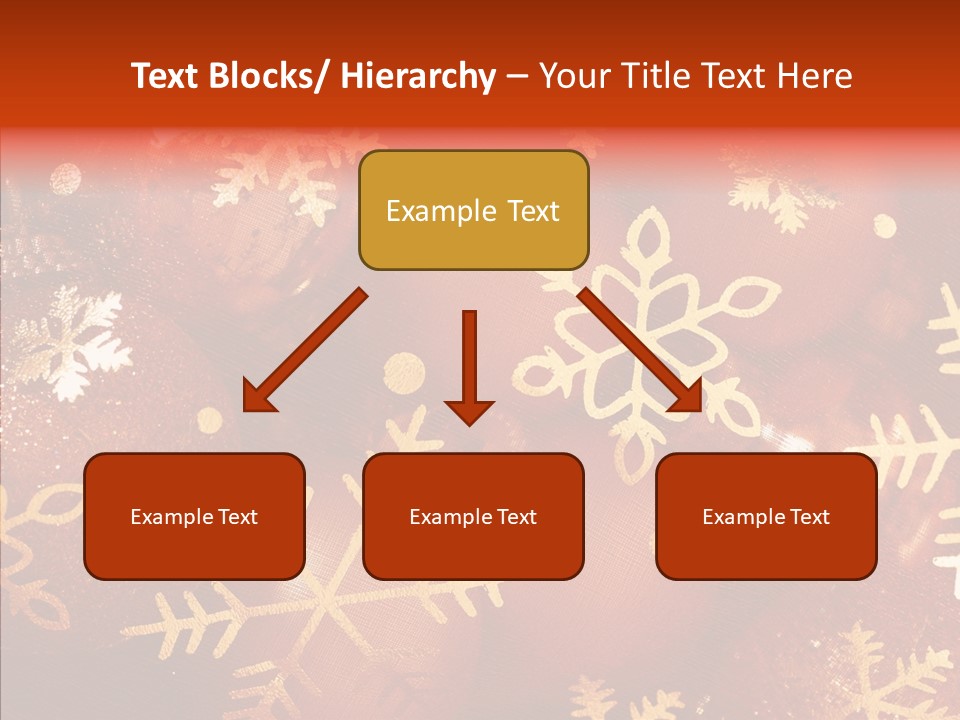 Holidays Xmas Golden PowerPoint Template