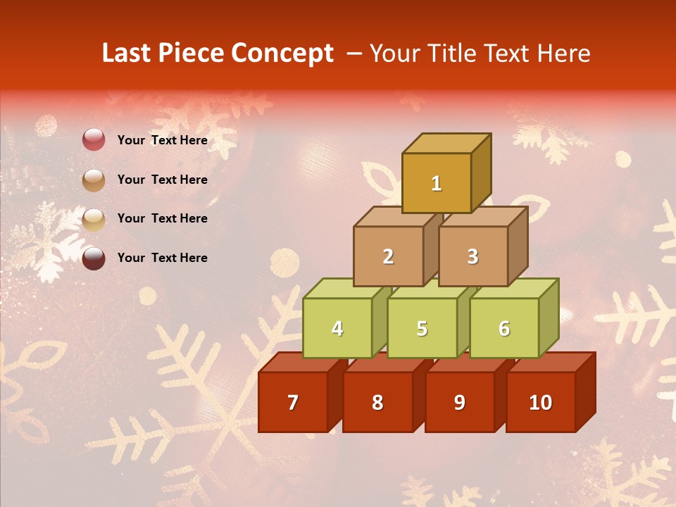 Holidays Xmas Golden PowerPoint Template