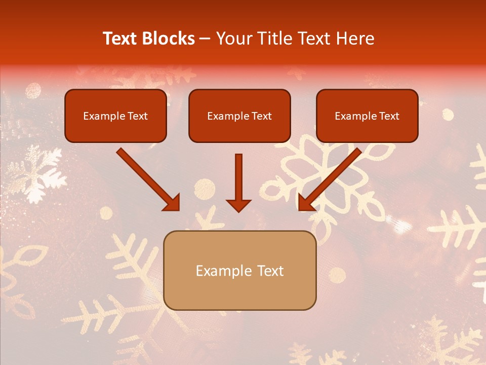 Holidays Xmas Golden PowerPoint Template