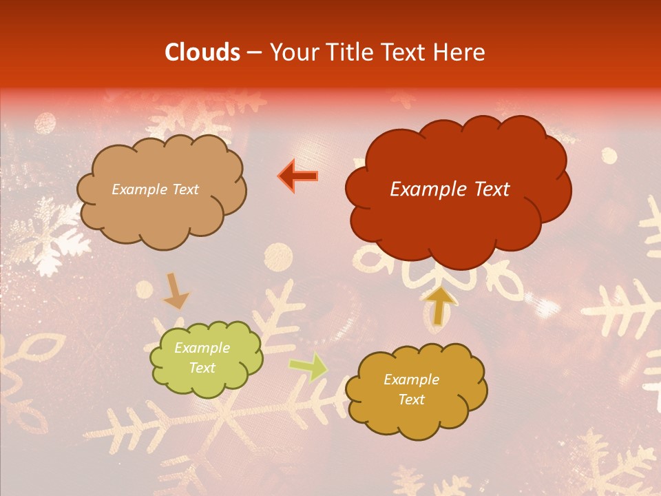 Holidays Xmas Golden PowerPoint Template