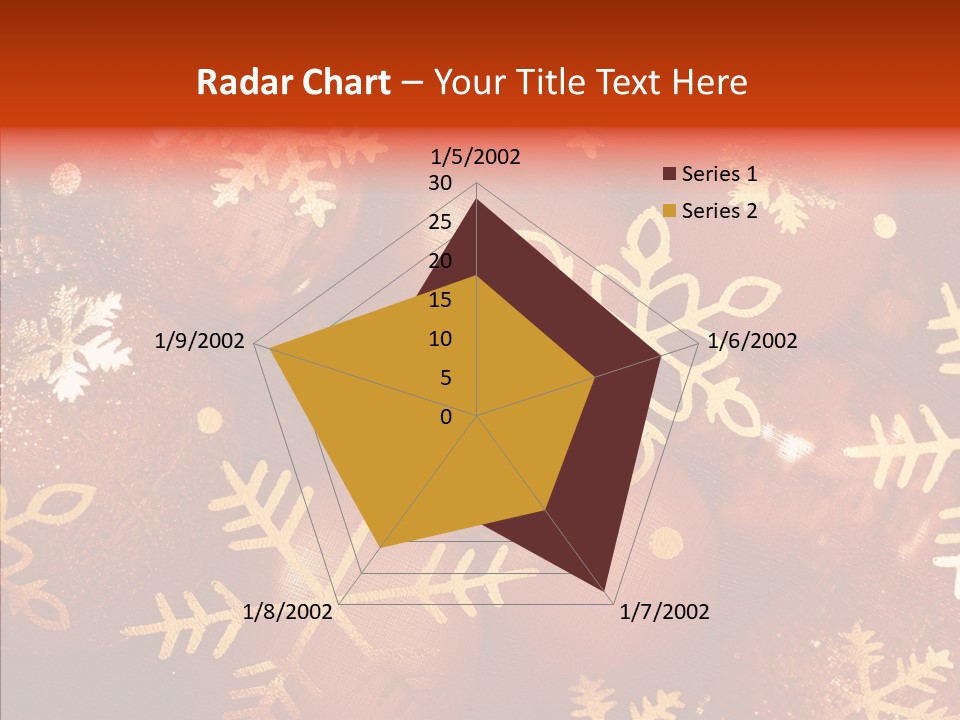 Holidays Xmas Golden PowerPoint Template