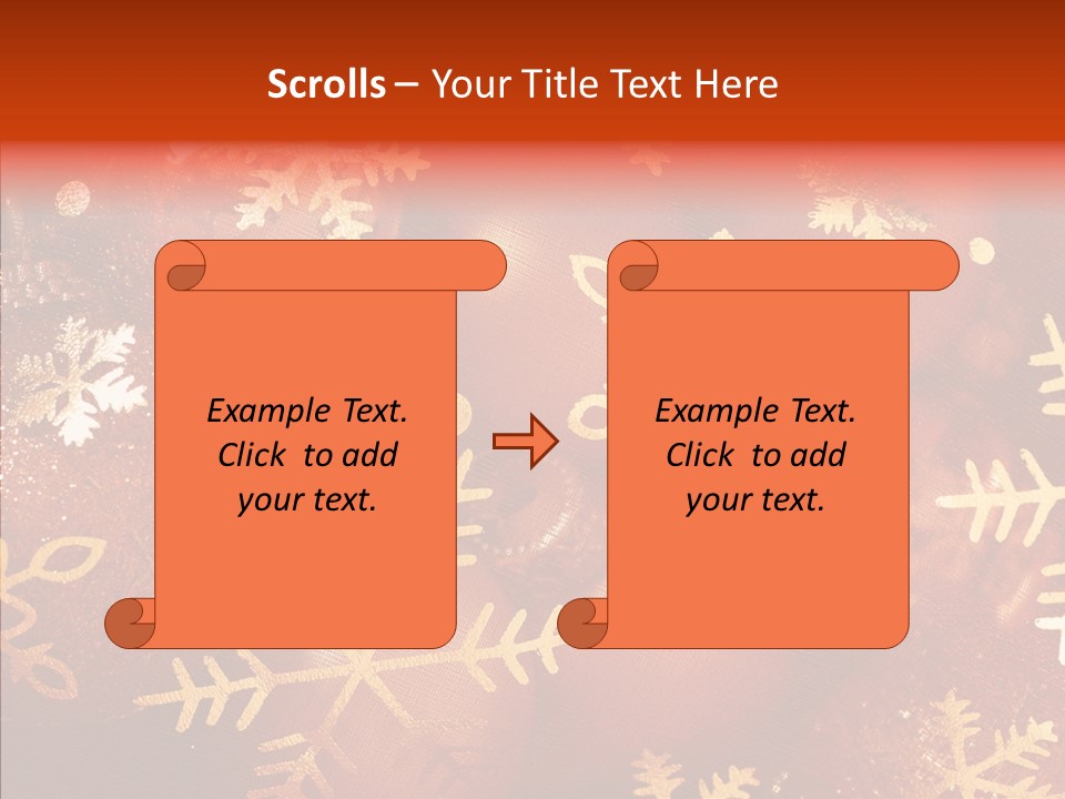 Holidays Xmas Golden PowerPoint Template