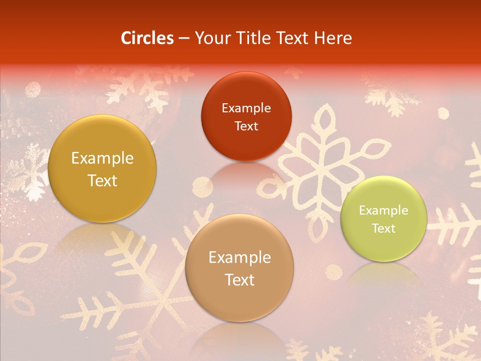 Holidays Xmas Golden PowerPoint Template