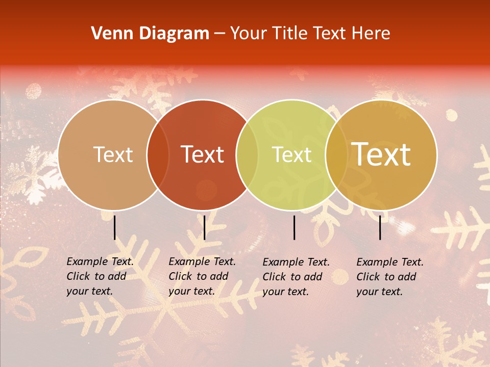 Holidays Xmas Golden PowerPoint Template