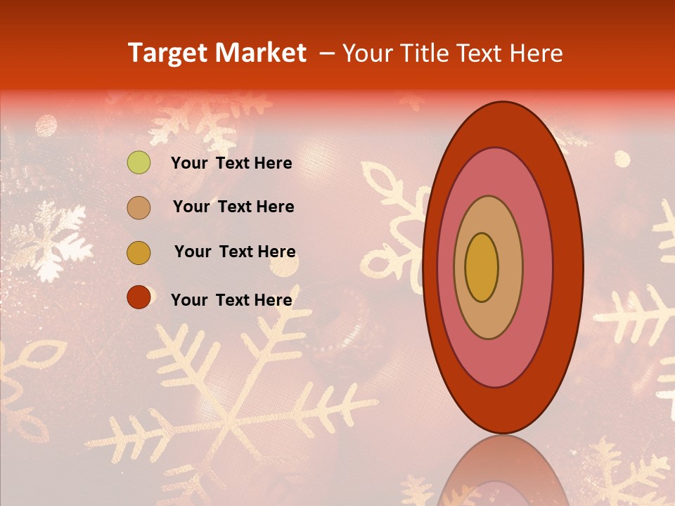 Holidays Xmas Golden PowerPoint Template