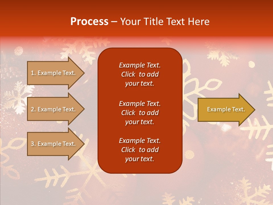 Holidays Xmas Golden PowerPoint Template