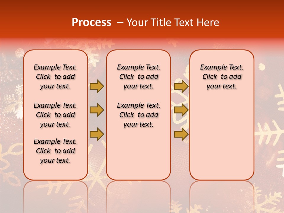 Holidays Xmas Golden PowerPoint Template