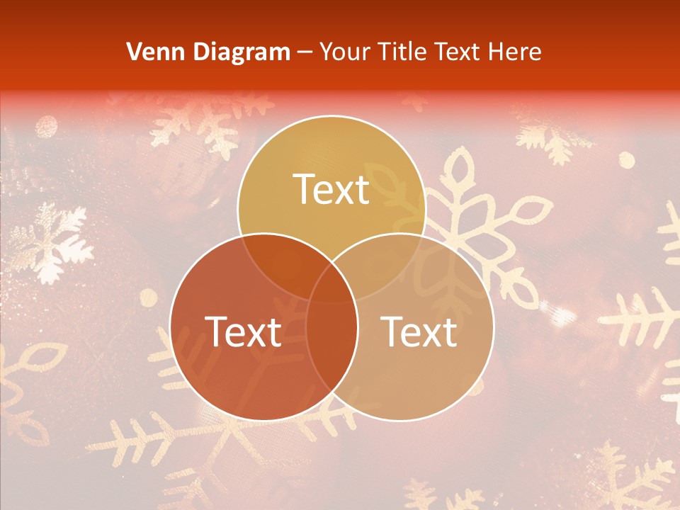 Holidays Xmas Golden PowerPoint Template