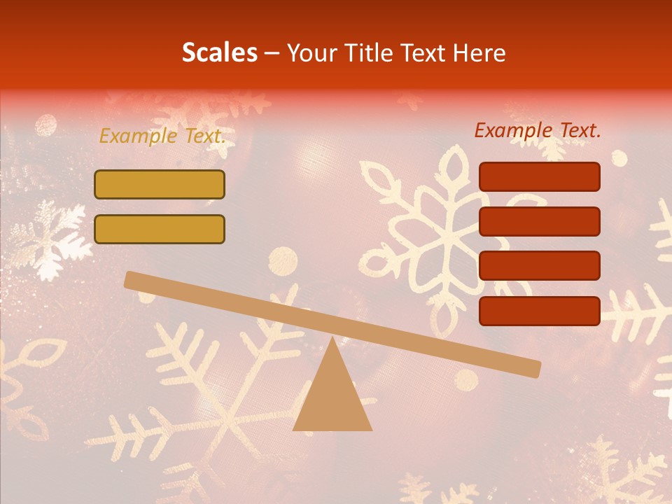 Holidays Xmas Golden PowerPoint Template
