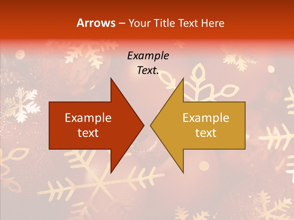 Holidays Xmas Golden PowerPoint Template