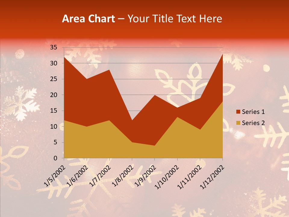 Holidays Xmas Golden PowerPoint Template