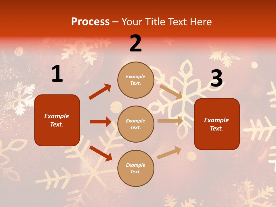 Holidays Xmas Golden PowerPoint Template