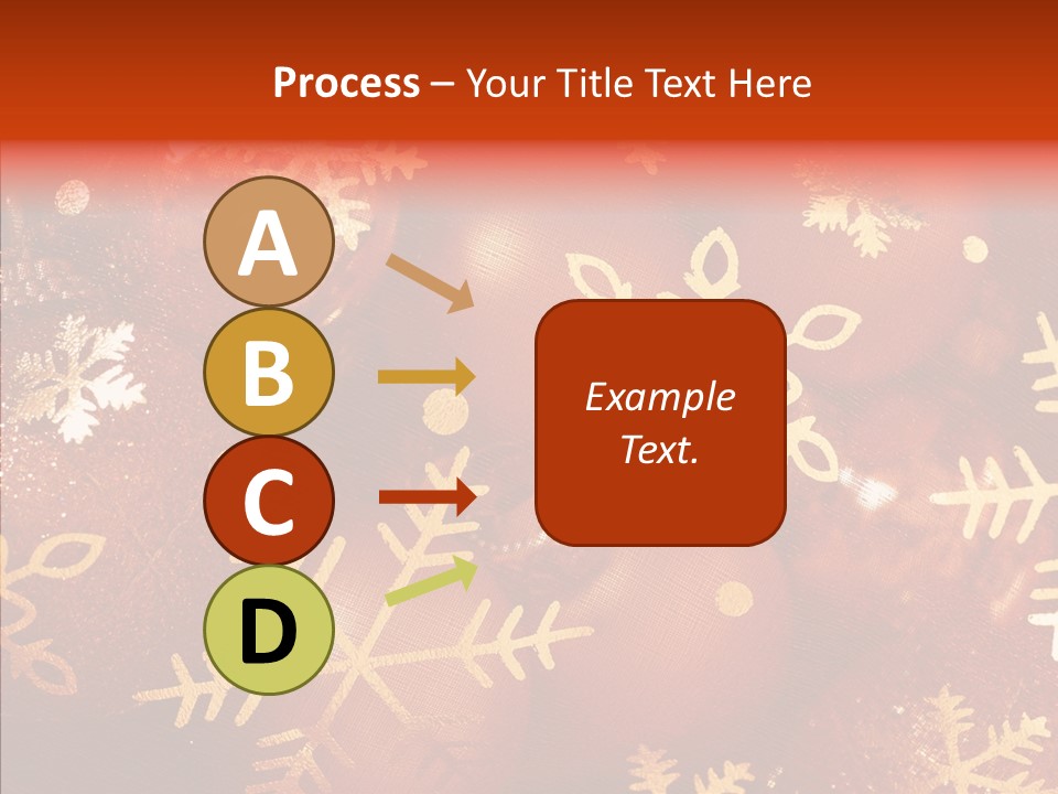 Holidays Xmas Golden PowerPoint Template