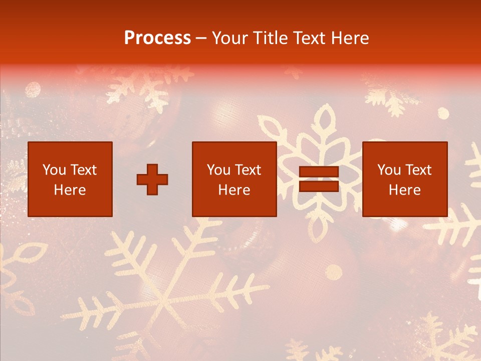 Holidays Xmas Golden PowerPoint Template