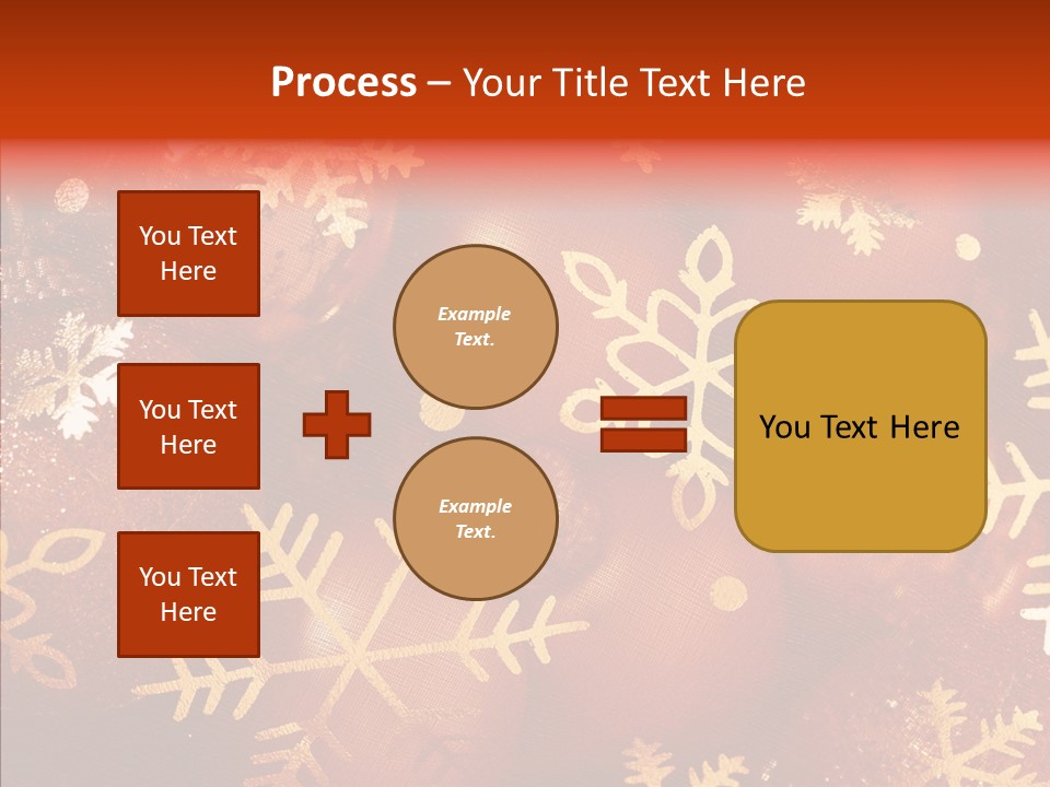 Holidays Xmas Golden PowerPoint Template