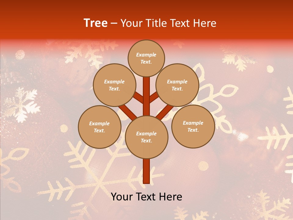 Holidays Xmas Golden PowerPoint Template