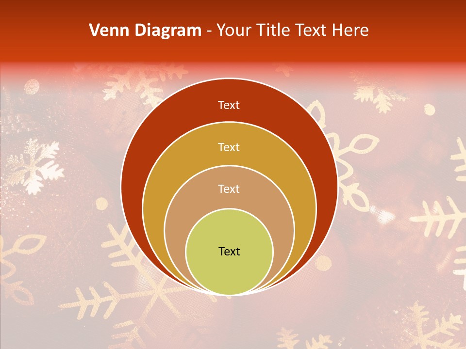 Holidays Xmas Golden PowerPoint Template