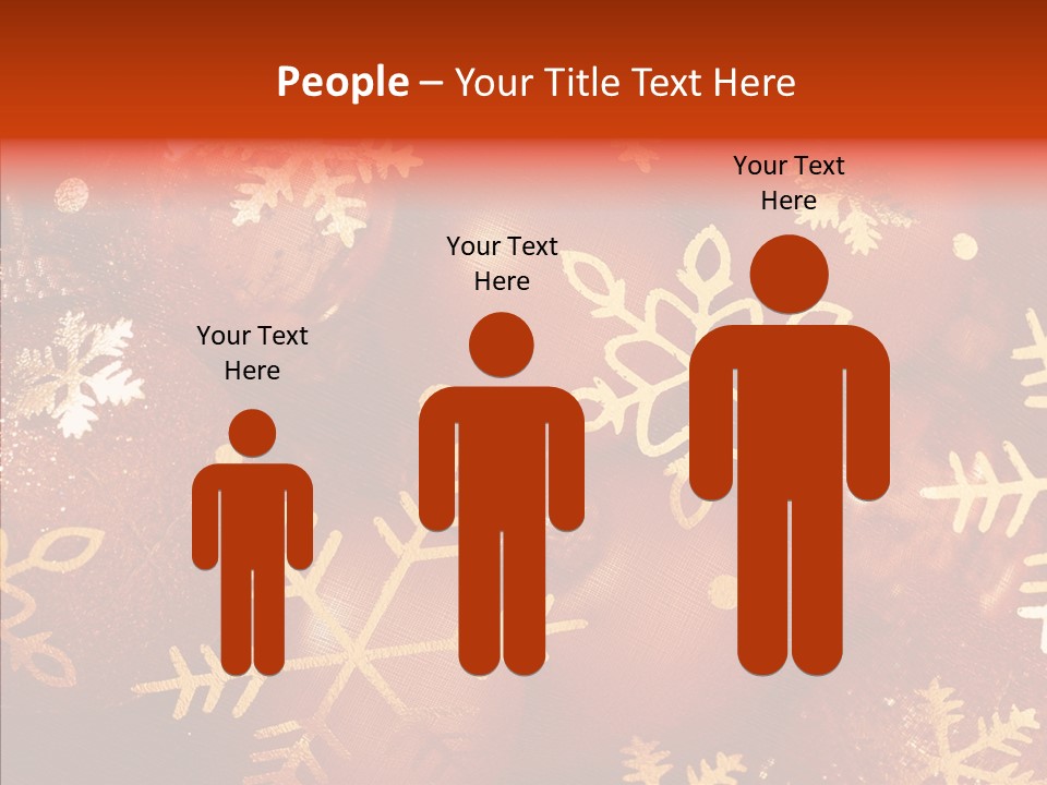 Holidays Xmas Golden PowerPoint Template