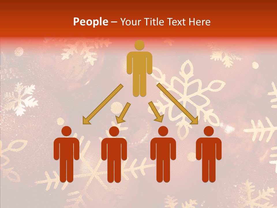 Holidays Xmas Golden PowerPoint Template