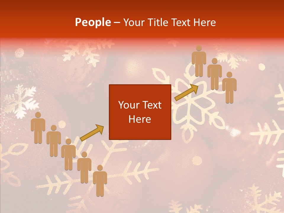 Holidays Xmas Golden PowerPoint Template