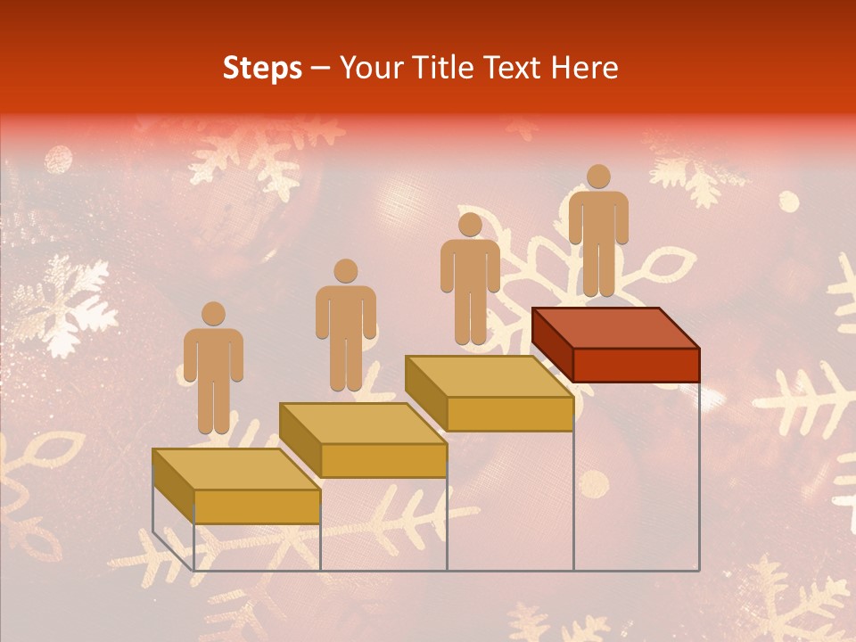 Holidays Xmas Golden PowerPoint Template