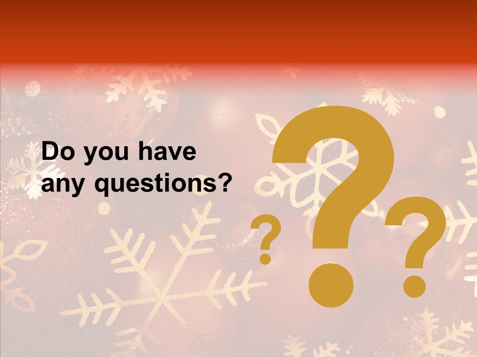 Holidays Xmas Golden PowerPoint Template