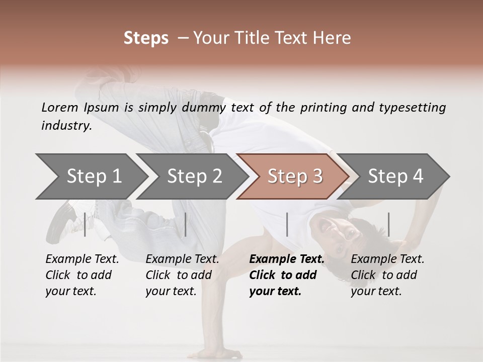 Breakdance Posing Action PowerPoint Template