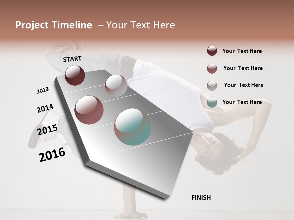 Breakdance Posing Action PowerPoint Template