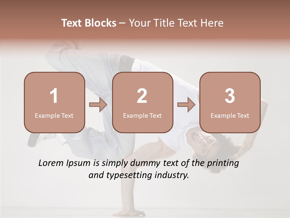 Breakdance Posing Action PowerPoint Template