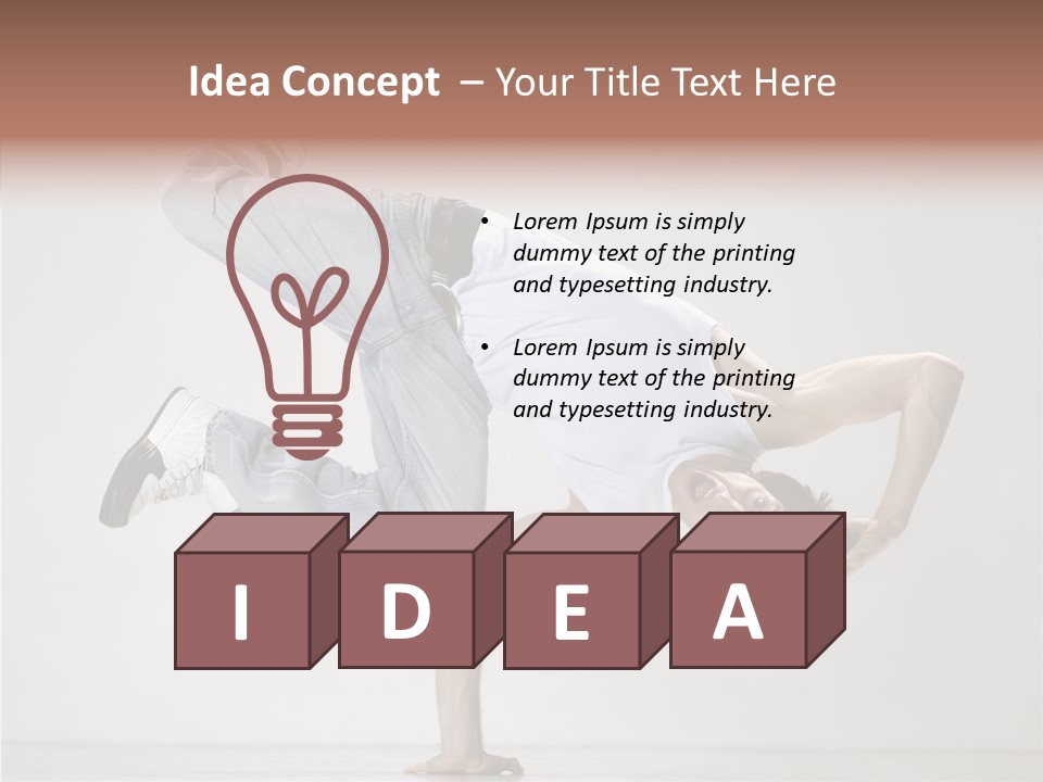 Breakdance Posing Action PowerPoint Template