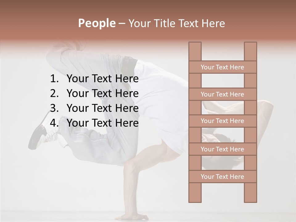Breakdance Posing Action PowerPoint Template