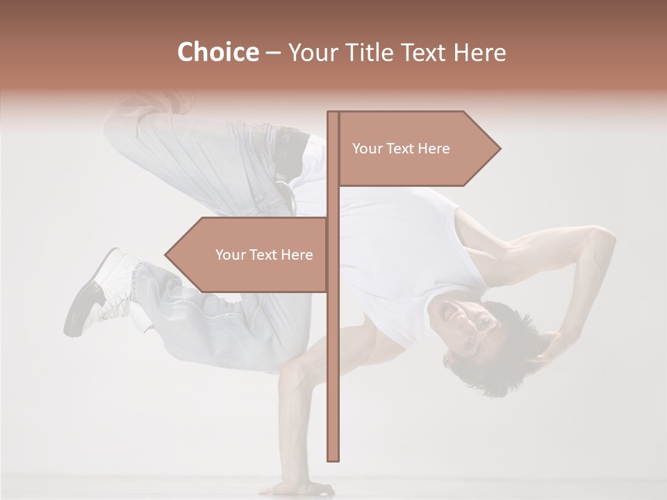 Breakdance Posing Action PowerPoint Template