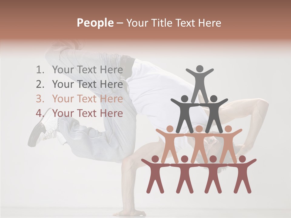 Breakdance Posing Action PowerPoint Template