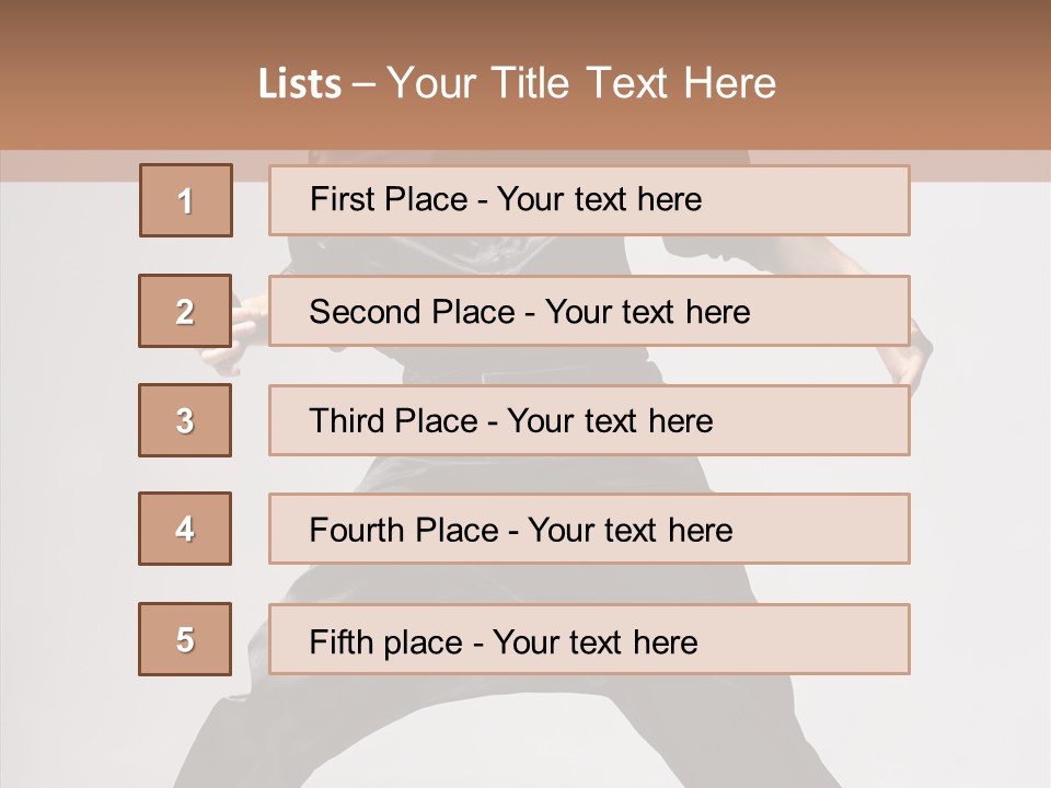 Young Exercise Fashion PowerPoint Template