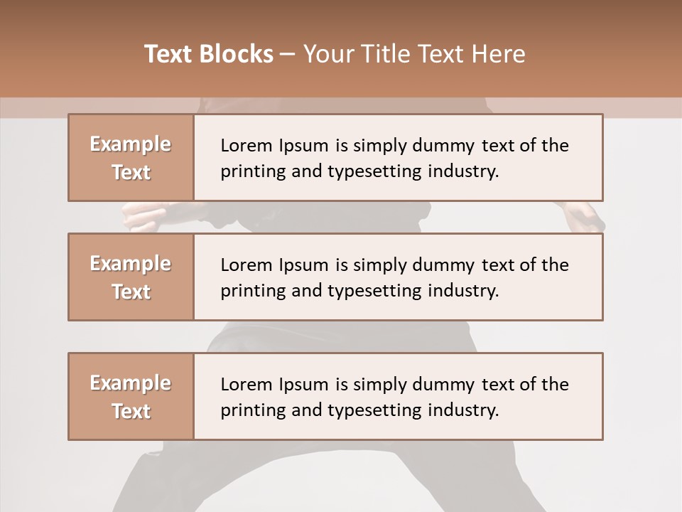 Young Exercise Fashion PowerPoint Template