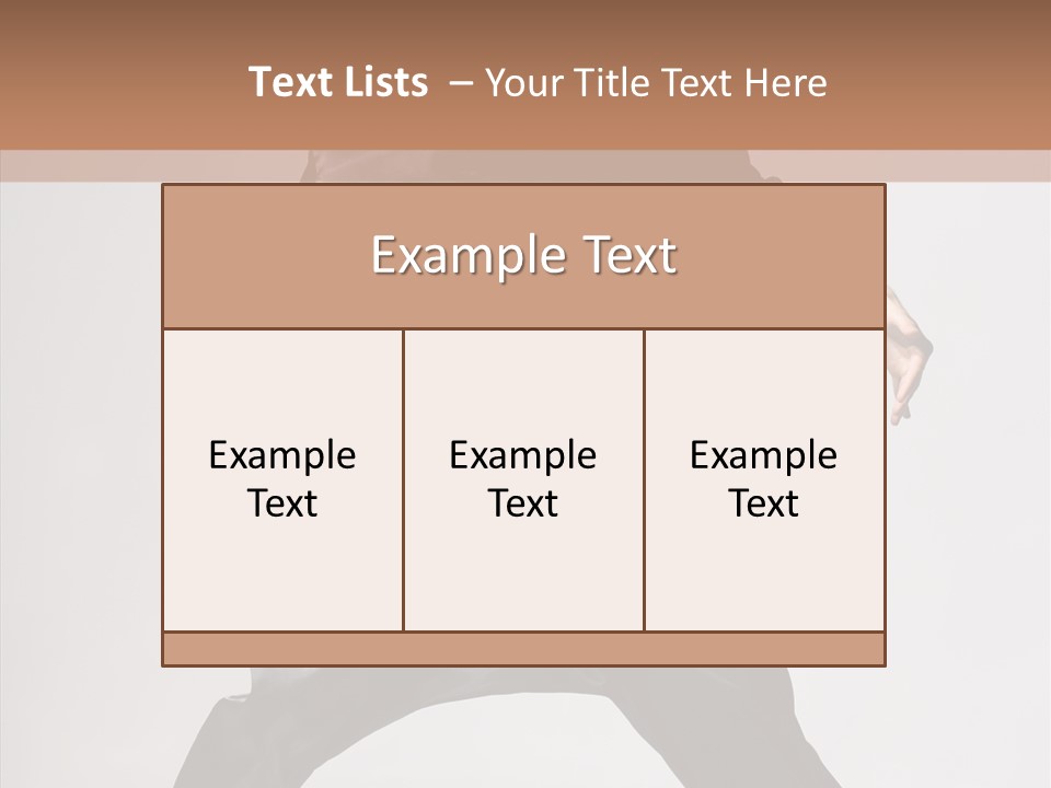 Young Exercise Fashion PowerPoint Template