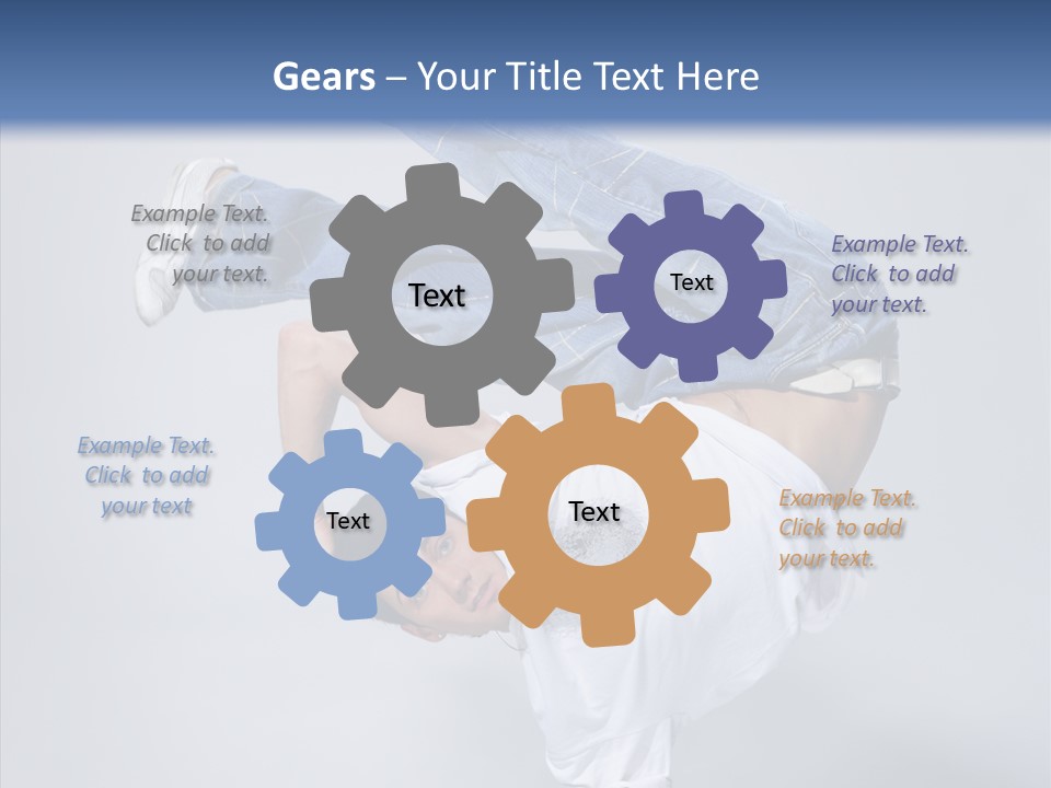 Pose  Boy PowerPoint Template