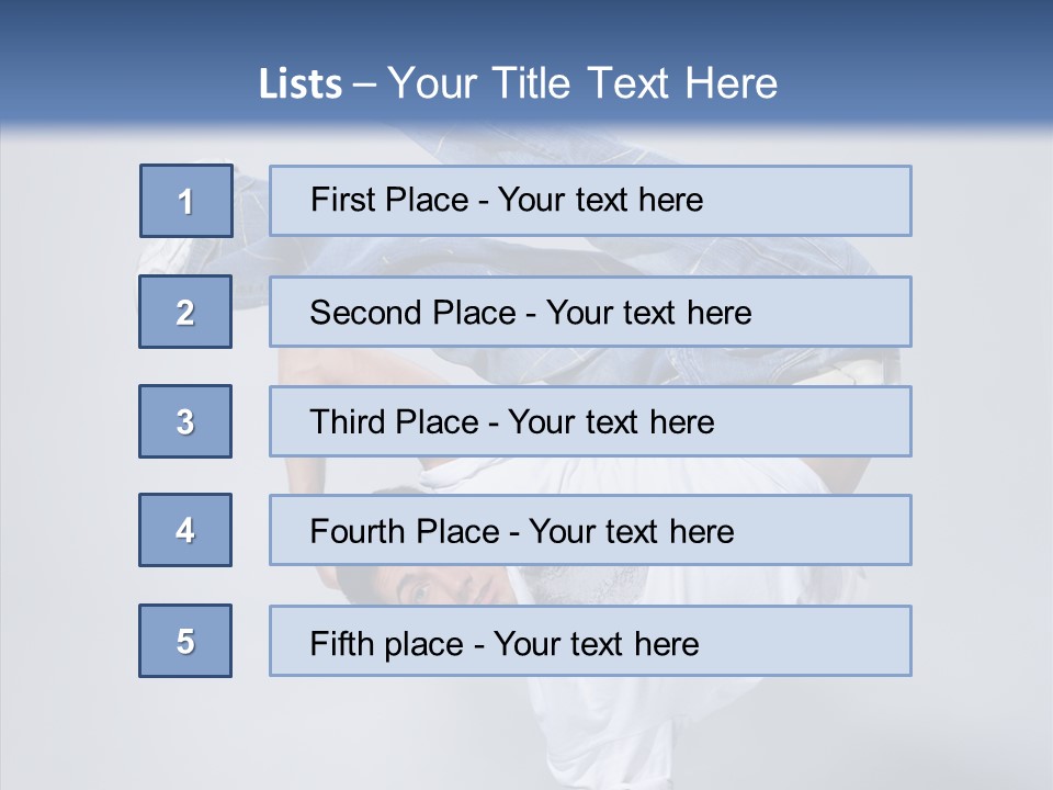 Pose  Boy PowerPoint Template