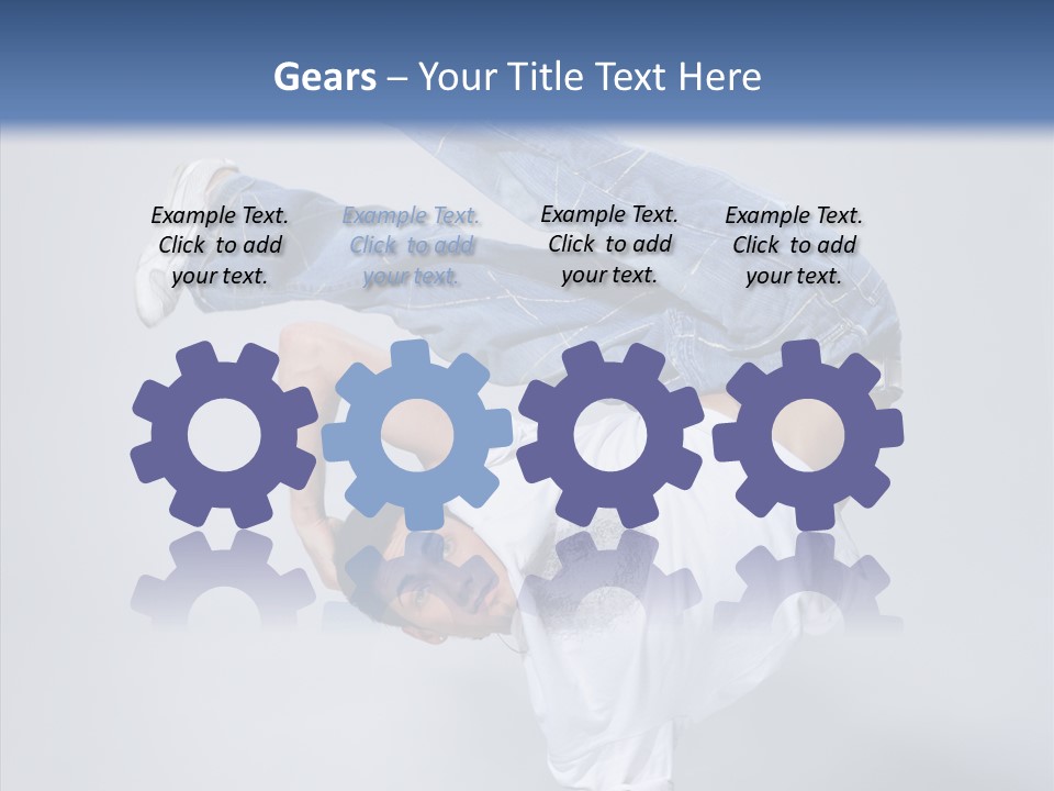 Pose  Boy PowerPoint Template