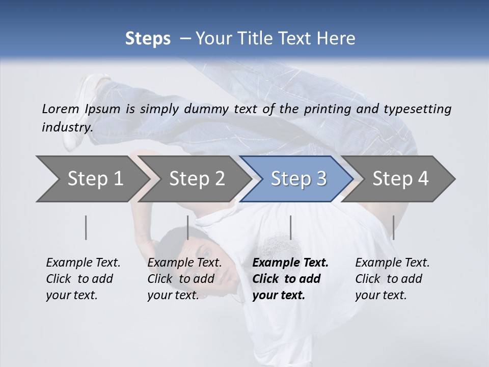 Pose  Boy PowerPoint Template