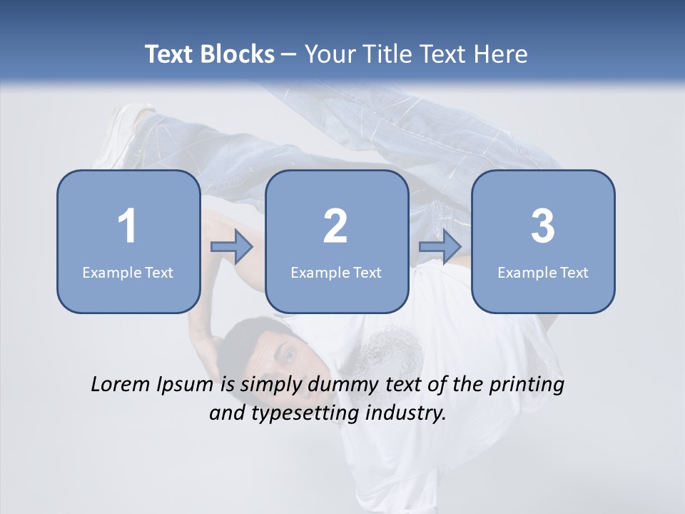 Pose  Boy PowerPoint Template